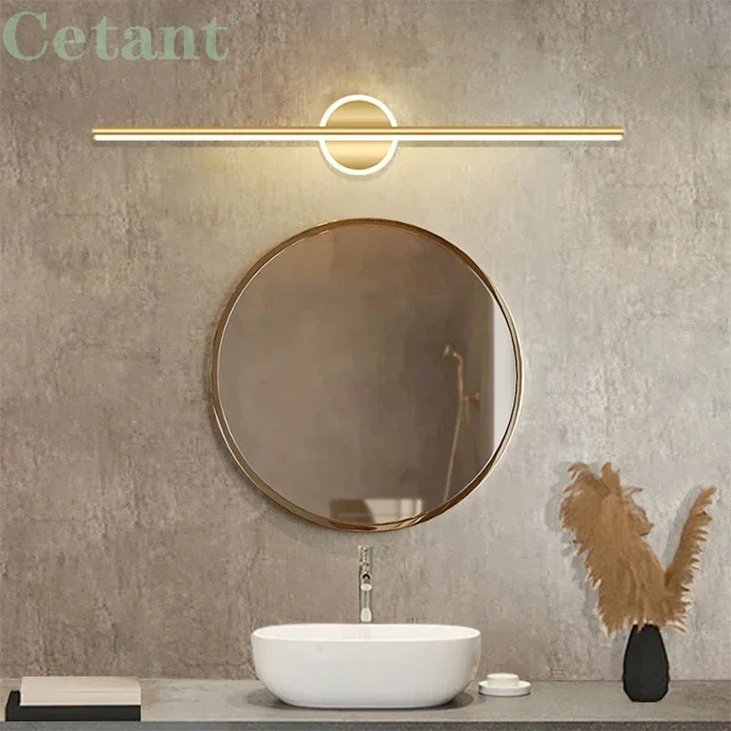 Arandela de Parede LED Linear Fixa 40 e 55cm - Iluminação Moderna para Quadros e Espelhos